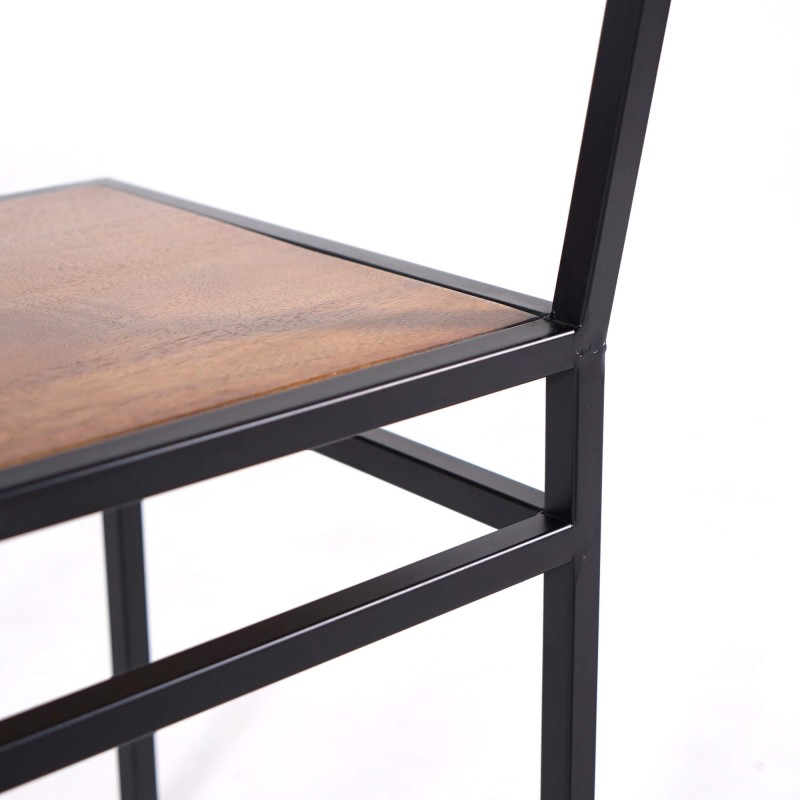 Houten en metalen stoel - Jen