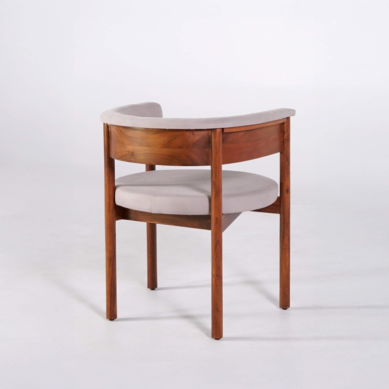Stoel van hout en stof - Prestige