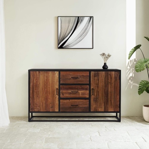 Dressoir 160 cm in gerecycleerd hout – Recycled