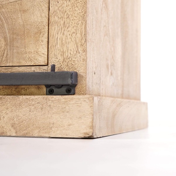 Buffet in industriële stijl van massief hout en metaal 100 cm – Detroit