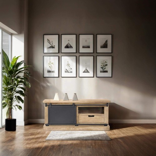 Tv-meubel in massief hout...