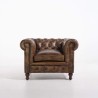 Chesterfield fauteuil in echt leder – Edward