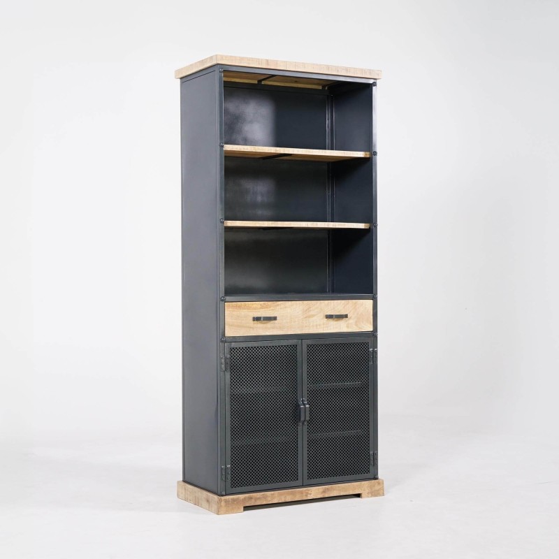 Boekenkast van hout en metaal - Cambridge