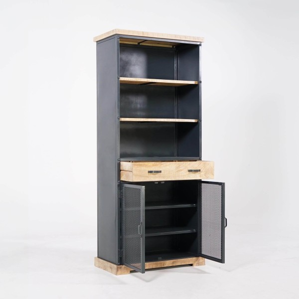 Boekenkast van hout en metaal - Cambridge