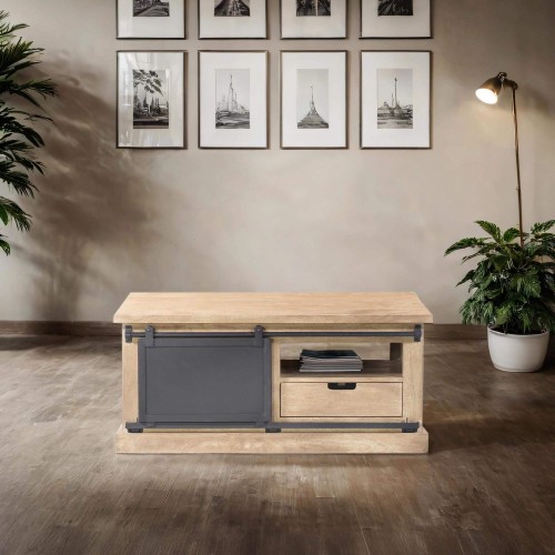 Salontafel van massief hout...