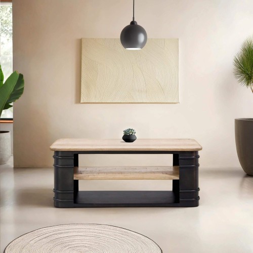 Industriële salontafel in olievatstijl – Artisto