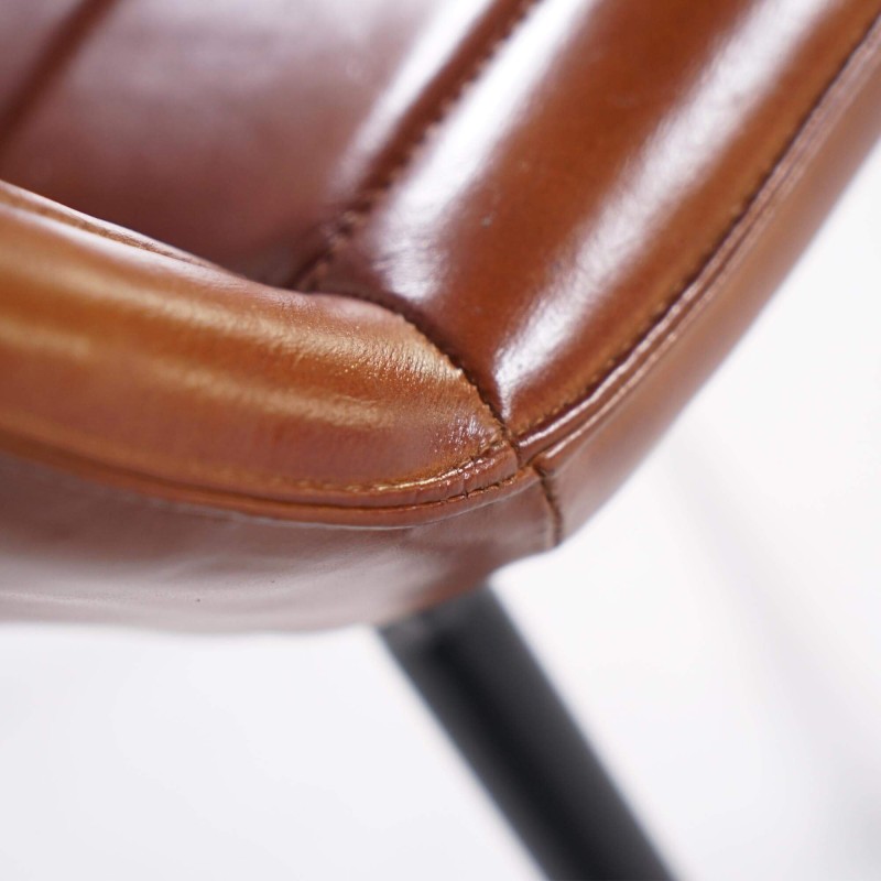 Vintage lederen stoel - Portobello