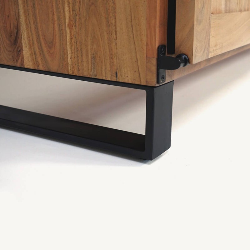 Houten en metalen dressoir 160 cm - Osaka