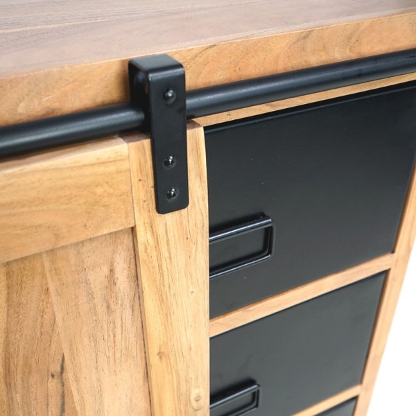 Groot buffet van hout & metaal 200 cm - Osaka