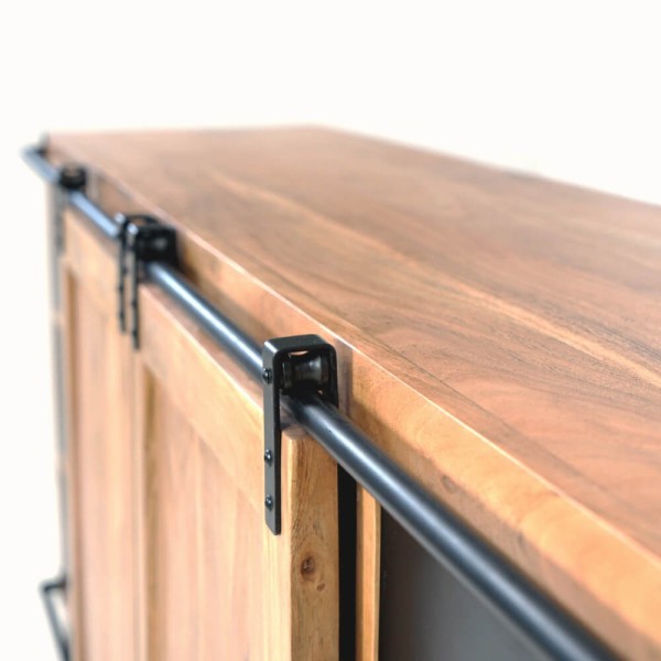 Groot buffet van hout & metaal 200 cm - Osaka