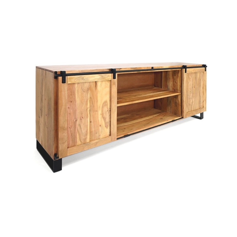Groot buffet van hout & metaal 200 cm - Osaka