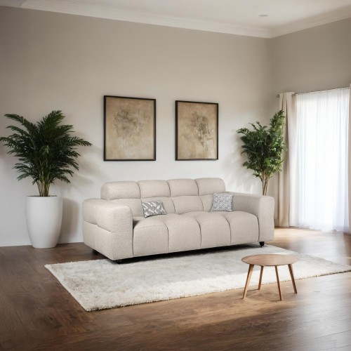 Rechte gecapitonneerde sofa...