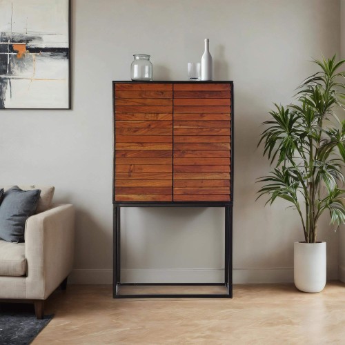 Hoge massief houten kast 80cm - Tamara