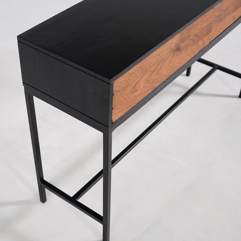 Consoletafel van natuurlijk hout 120cm - Tamara