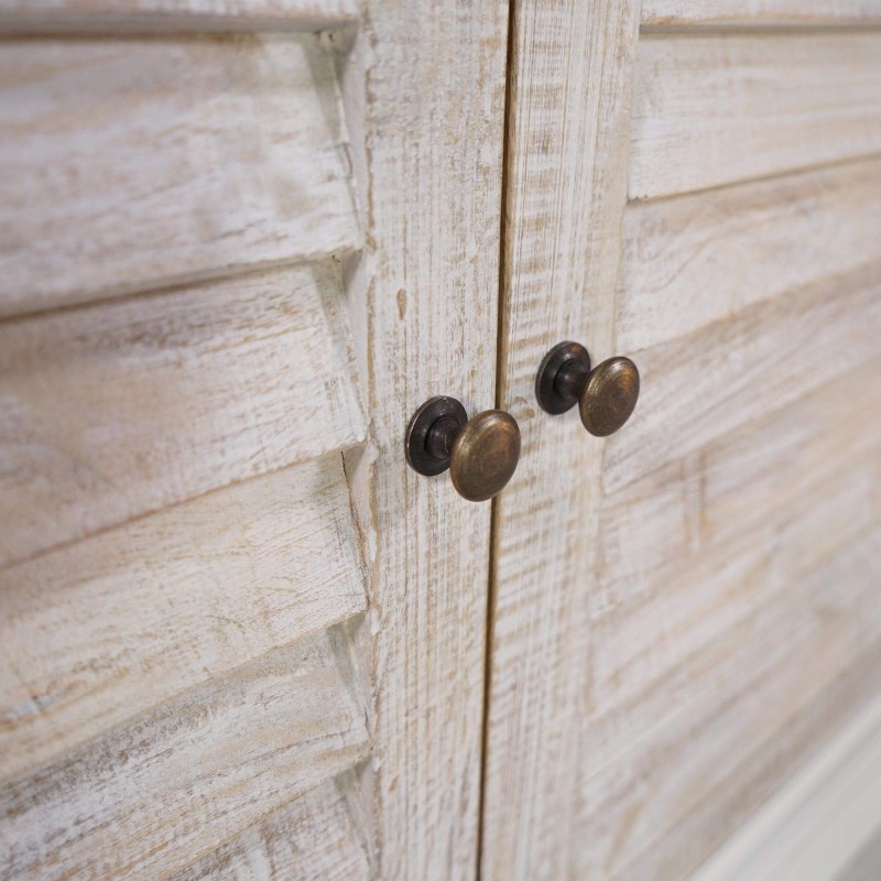 Wit dressoir in natuurlijk hout – Sea side