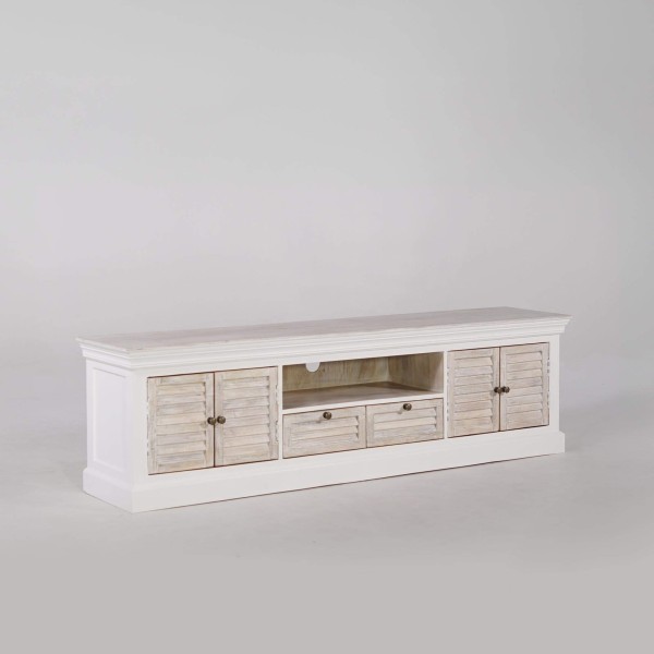 TV-meubel hout en wit 190 cm – Sea side