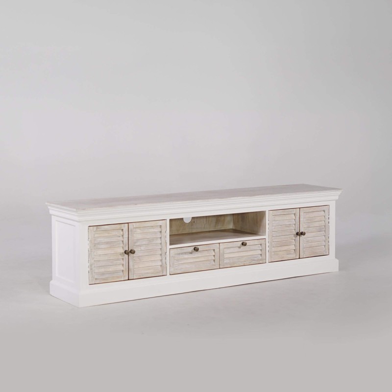 TV-meubel hout en wit 190 cm – Sea side