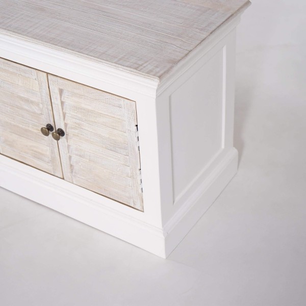 TV-meubel hout en wit 190 cm – Sea side