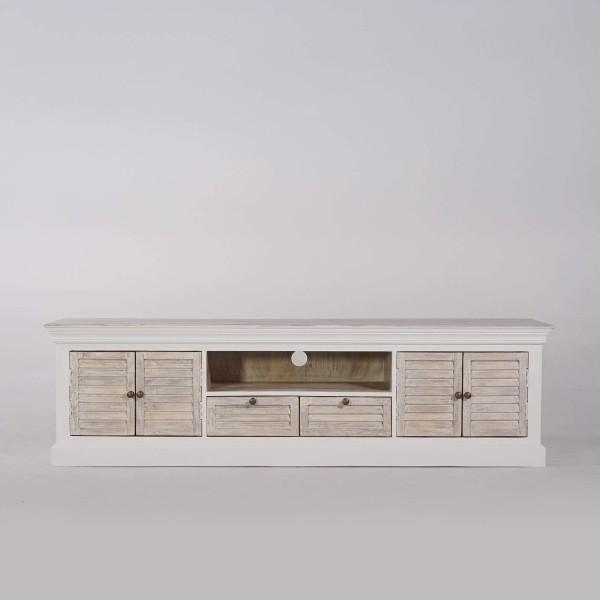 TV-meubel hout en wit 190 cm – Sea side