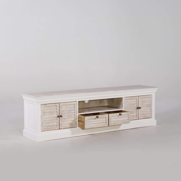 TV-meubel hout en wit 190 cm – Sea side