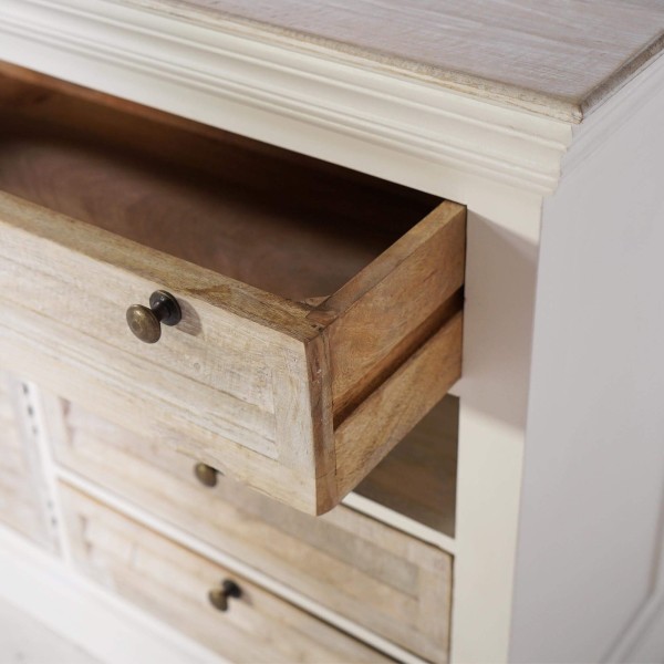 Buffet wit in natuurlijk hout - Sea side