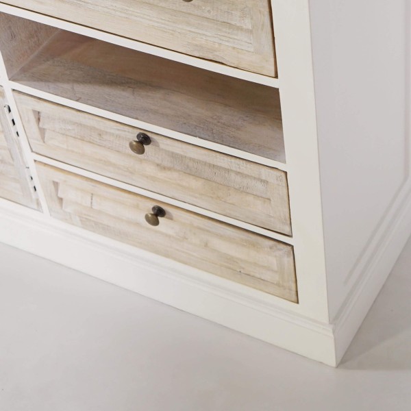 Buffet wit in natuurlijk hout - Sea side