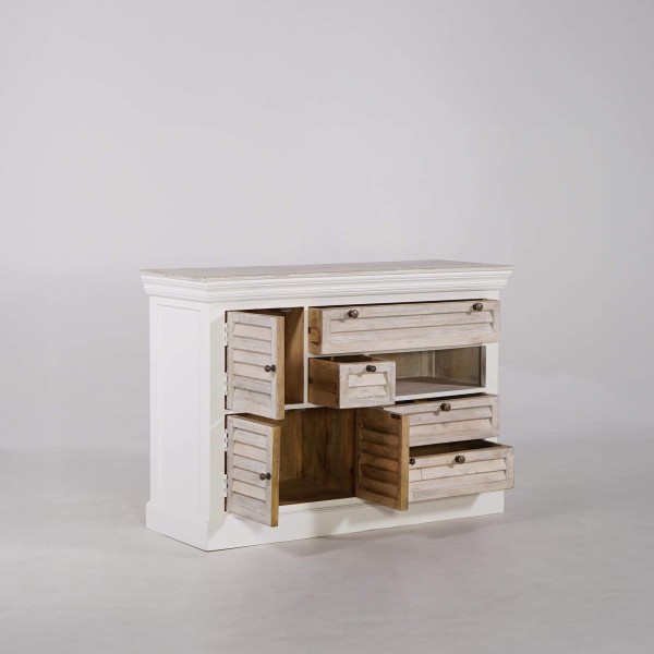Buffet wit in natuurlijk hout - Sea side