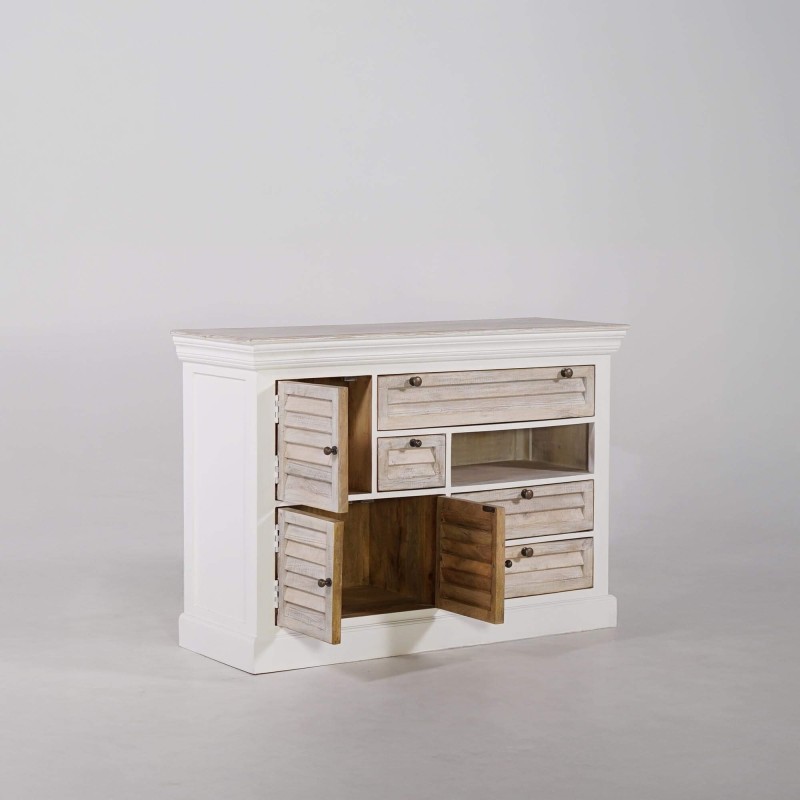 Buffet wit in natuurlijk hout - Sea side