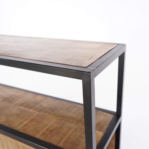 Industrieel hoofdbord van massief hout - Walter