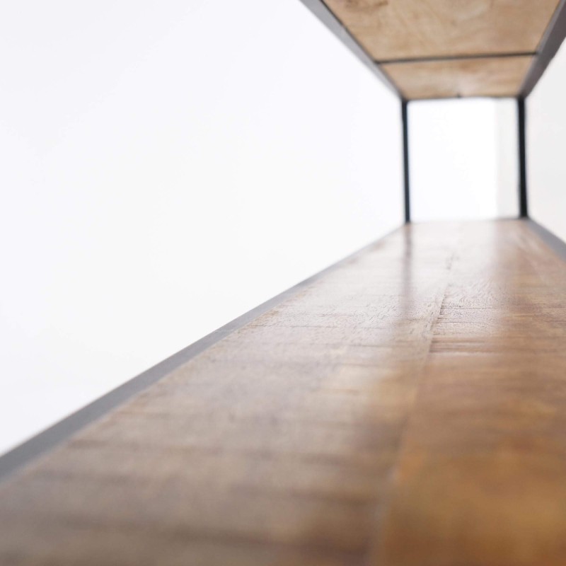 Industrieel hoofdbord van massief hout - Walter