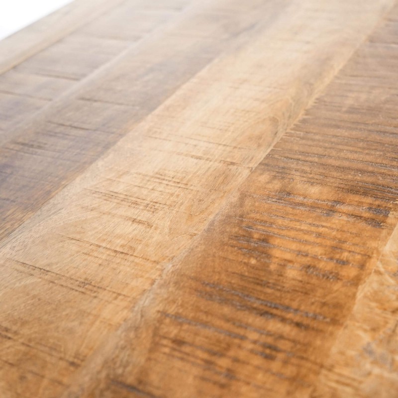 Vintage hout en metalen tafel - Retro Archi