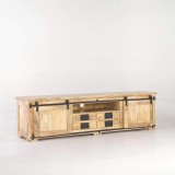 Industriële tv-meubel 180 cm met 4 lades - Paris