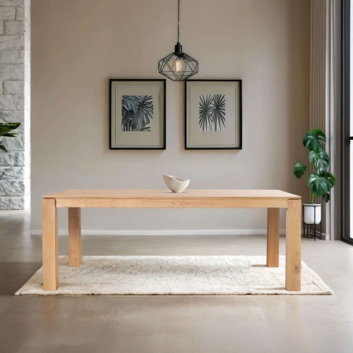 Eettafel in massief eikenhout 200 cm - Yseult