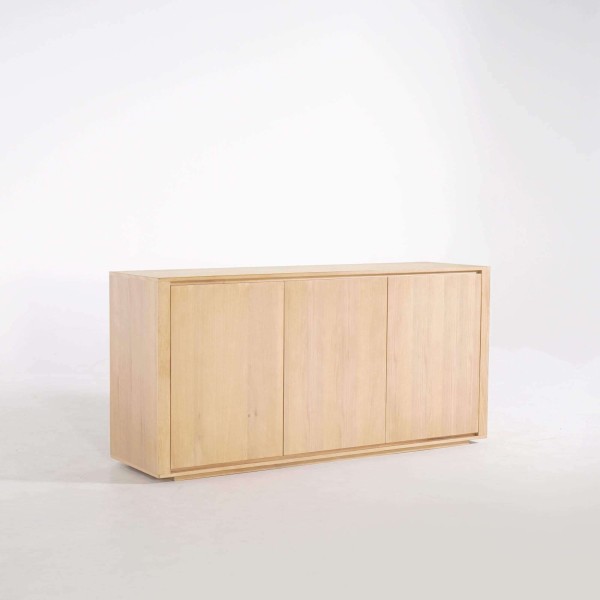 Dressoir in massief eikenhout 3 deuren 160 cm - Yseult