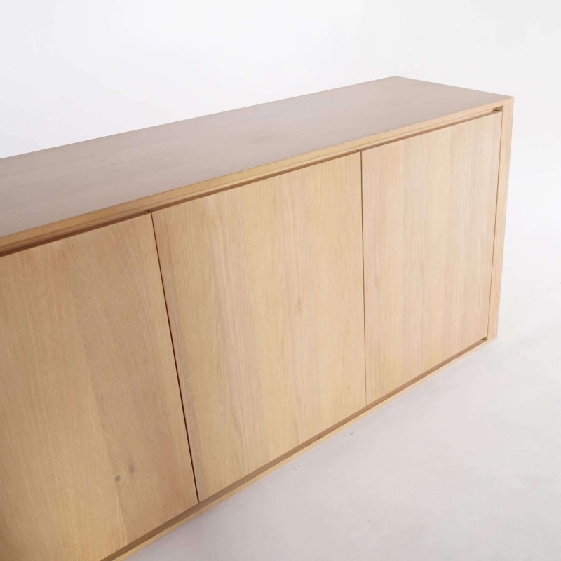 Dressoir in massief eikenhout 3 deuren 160 cm - Yseult