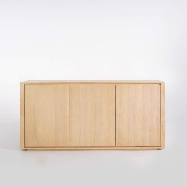Dressoir in massief eikenhout 3 deuren 160 cm - Yseult