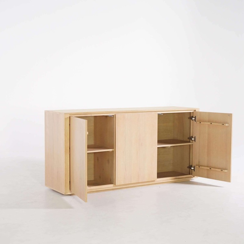 Dressoir in massief eikenhout 3 deuren 160 cm - Yseult