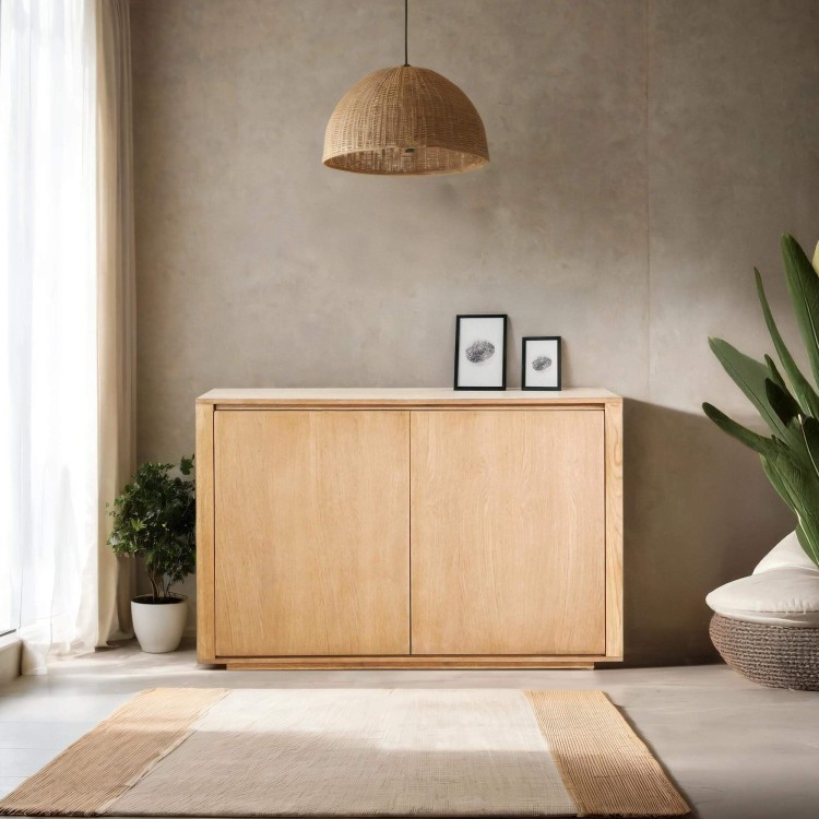 Buffet in massief eikenhout met 2 deuren 120 cm - Yseult