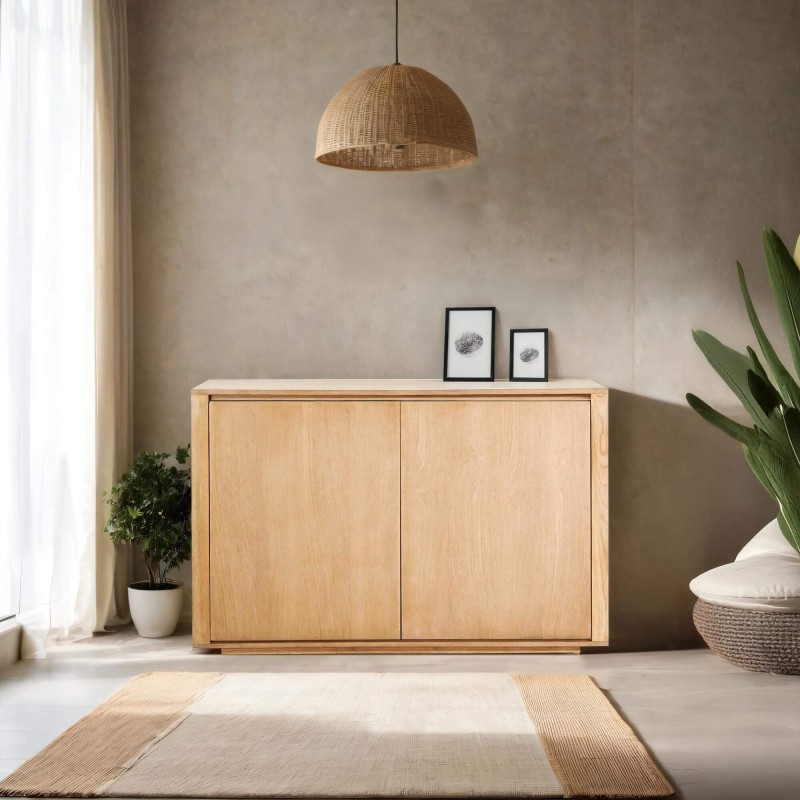 Buffet in massief eikenhout met 2 deuren 120 cm - Yseult