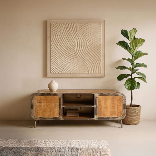 Industriële TV-meubel 150...