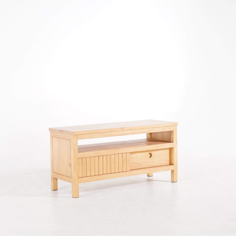 Tv-meubel in massief hout 100 cm - Rohini
