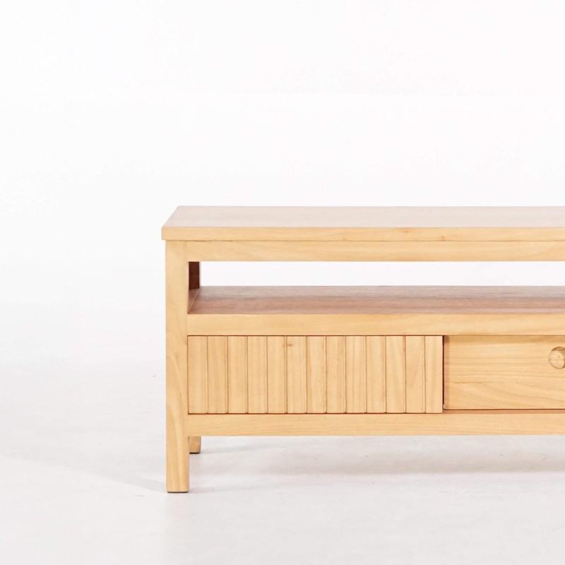 Tv-meubel in massief hout 100 cm - Rohini