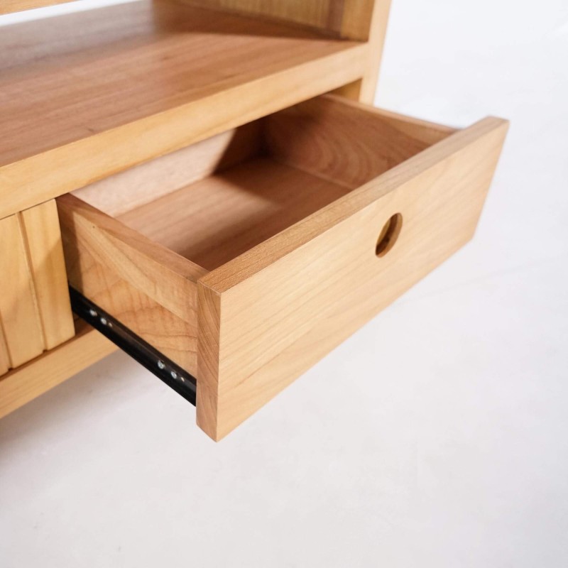Tv-meubel in massief hout 100 cm - Rohini