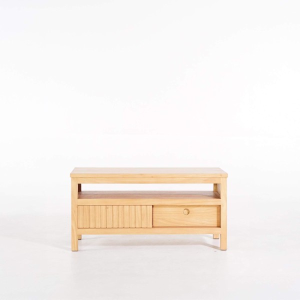 Tv-meubel in massief hout 100 cm - Rohini