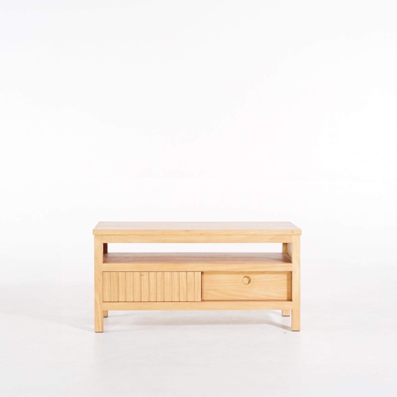 Tv-meubel in massief hout 100 cm - Rohini