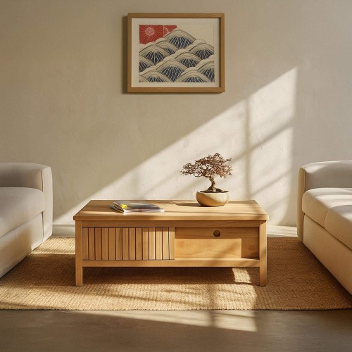 Salontafel in massief hout...