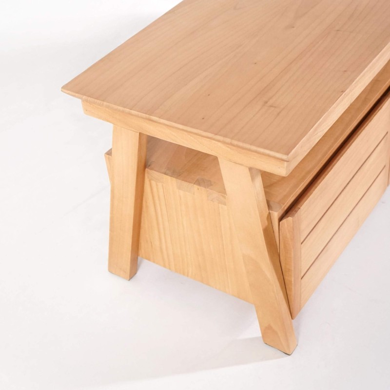 TV-meubel 150 cm in natuurlijk hout - Nandini