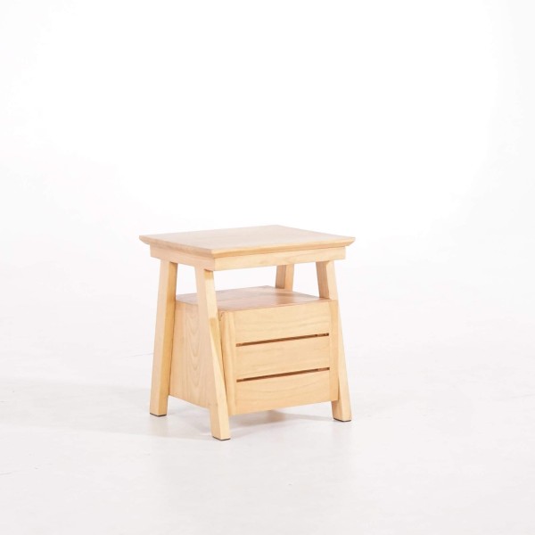 Nachtkastje in naturel hout – Nandini