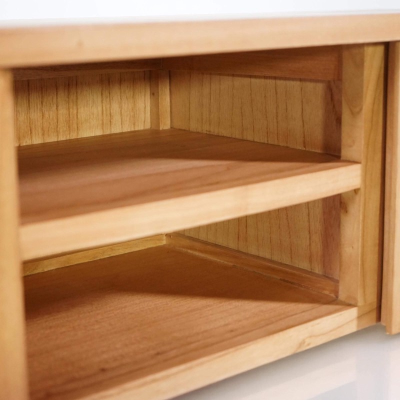 Tv-meubel in massief hout 135 cm - Satya