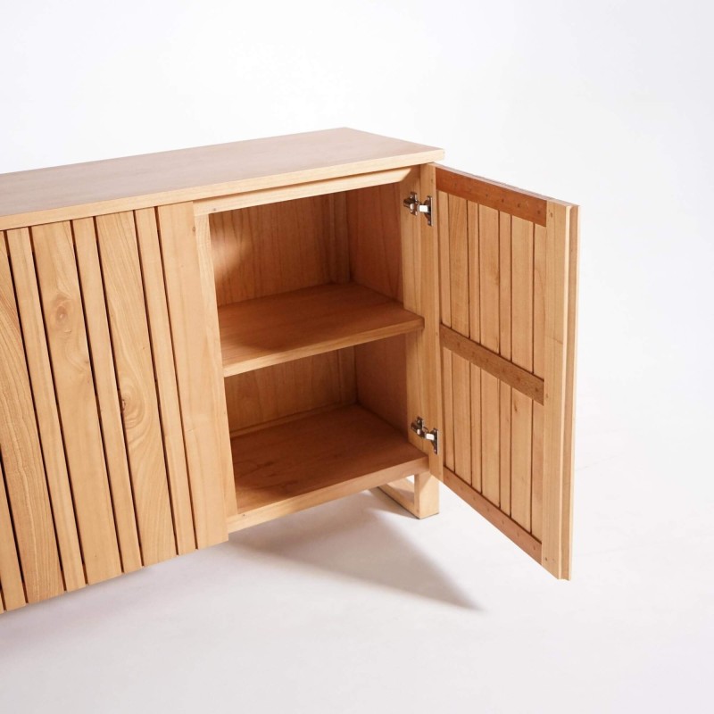 Enfilade in massief hout, 3 deuren, 170 cm – Satya